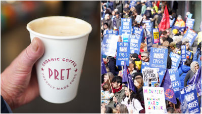 Junior doctors' union says they'd earn more working at Pret a Manger than saving lives.