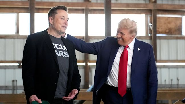 Donald Trump says Elon Musk will 'pay the consequences' if he starts funding Democrats | ITV News