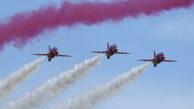 The Red Arrows perform over RAF Odiham in Hampshire during the RAF Odiham Families Day. Picture…
Read more