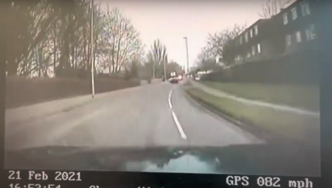 Video: Driver jailed after leading police on high-speed chase through ...