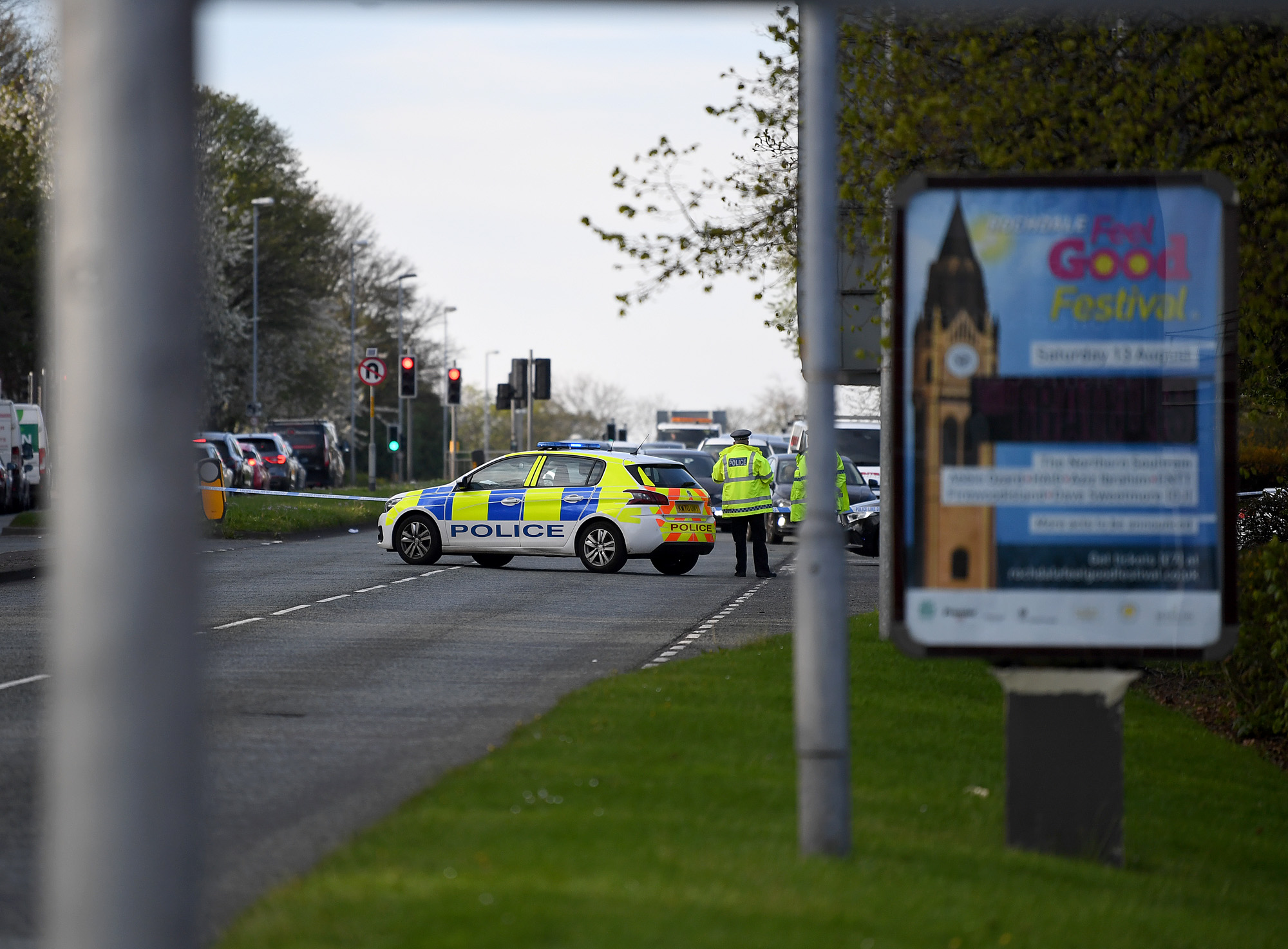 Boy detained in Rochdale after 'trying to attack police with weapon' as ...