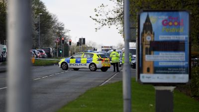 21042022 - GMP said officers were alerted to a 'suspicious item' near a bus stop on Dane Street at around 3:10am this morning [April 21] - Granada
