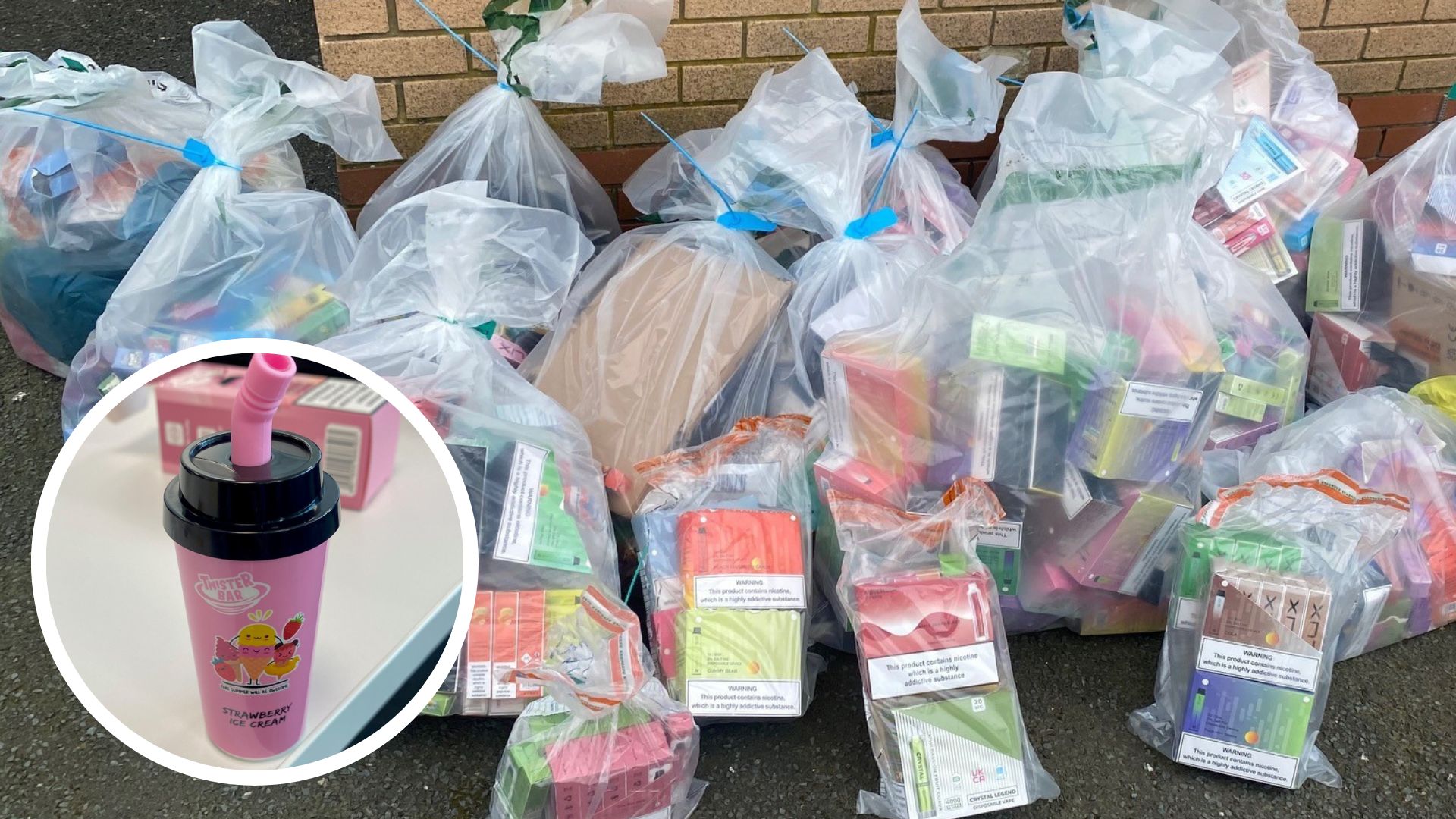 Oversized vapes made to look like children's toys seized by Durham ...