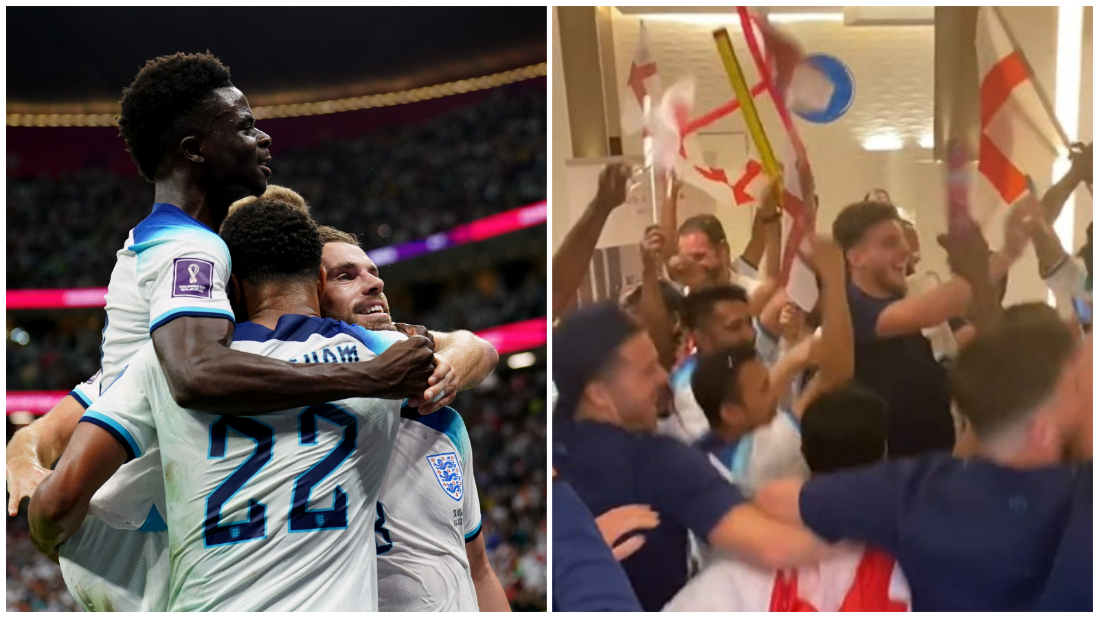World Cup 2022 England receive heroes welcome after 3-0 drubbing of Senegal ITV News