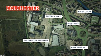 A map of colchester