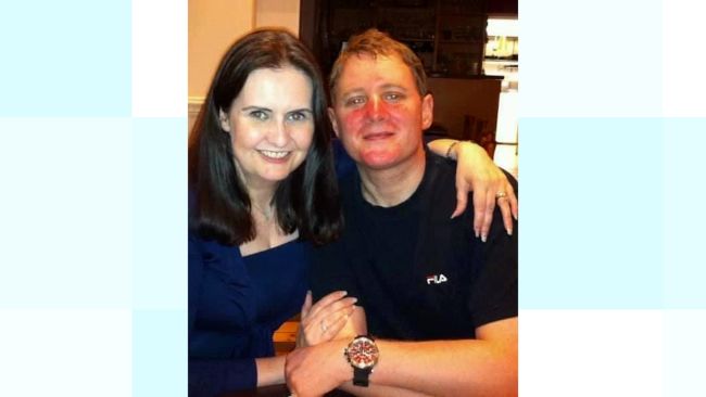James Coates with his wife Alison before he had the stem cell transplant