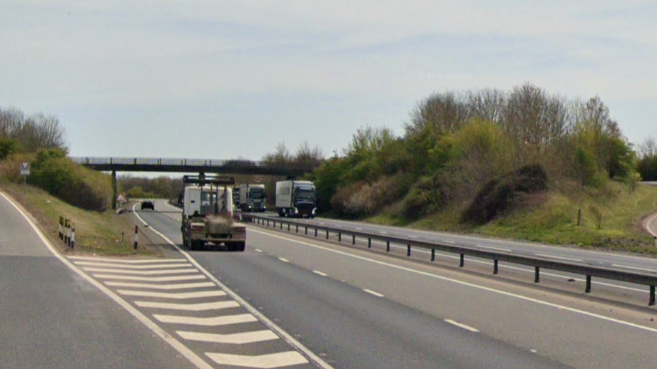 Pedestrian dies after being hit by lorry on A14 near Spaldwick in ...
