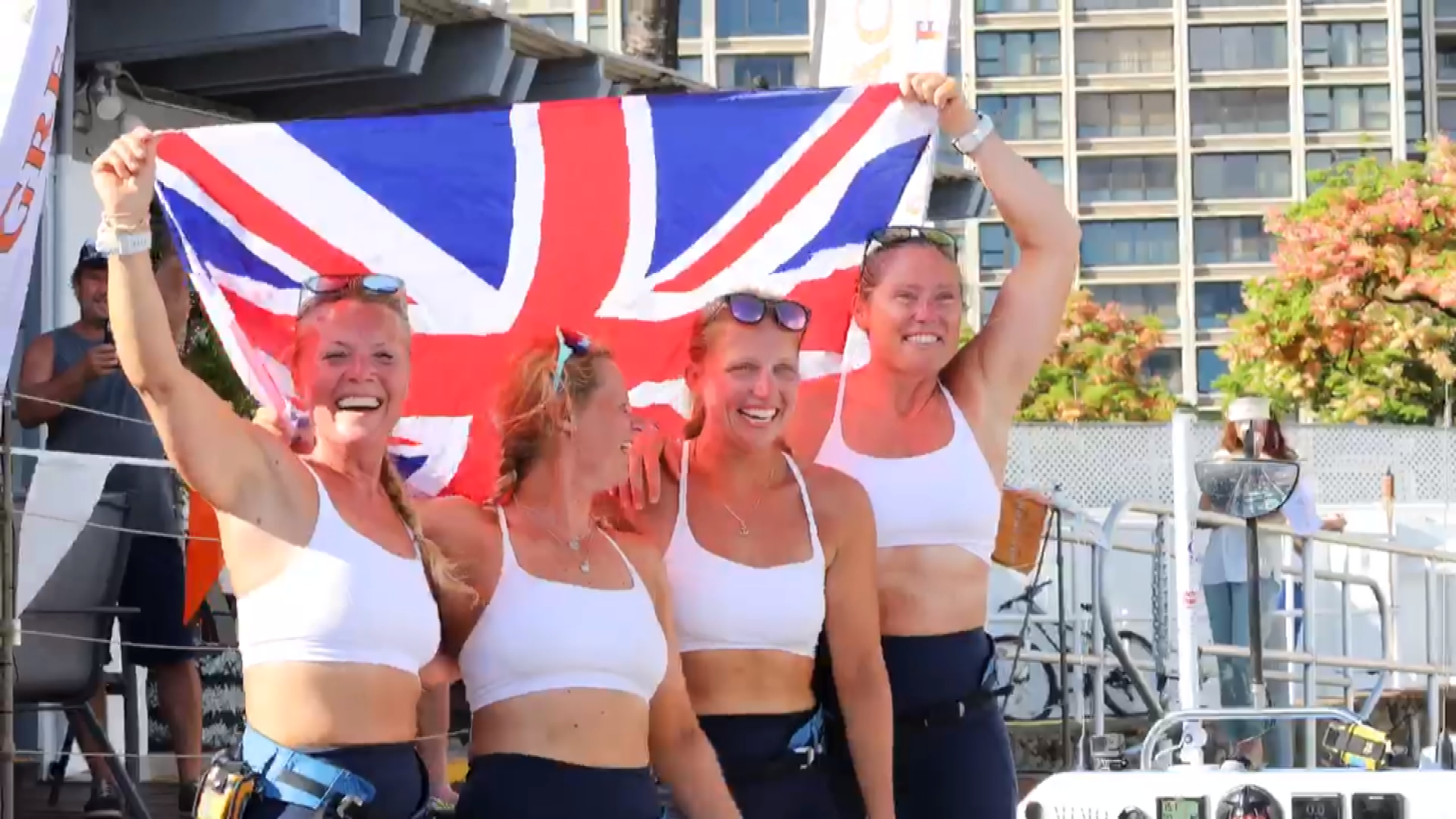 All female rowing team smash world record for crossing the Pacific