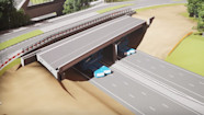 M56 In Cheshire To Close For Full Weekend As New Bridge Lifted Into 