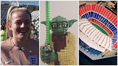 Credit: Lauren Hemp
Lionesses star Lauren Hemp builds with Lego