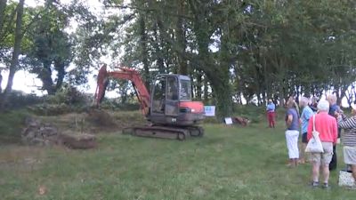 Digger starting work on Sark's new dairy