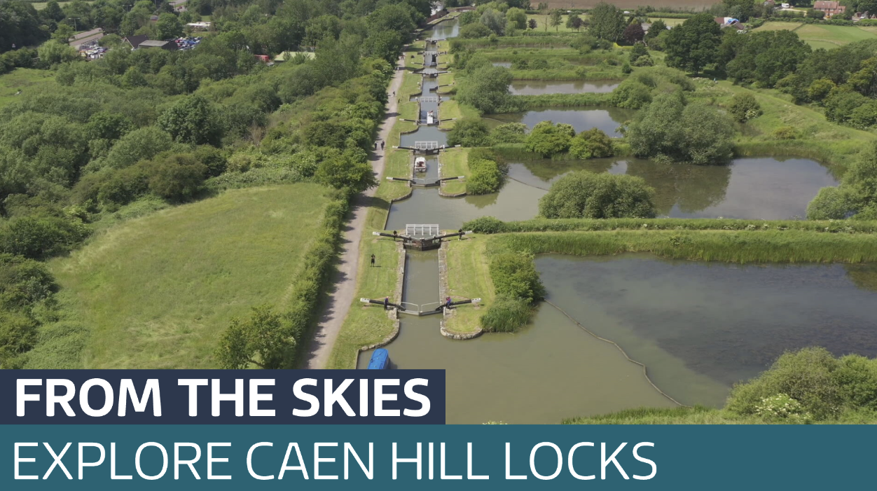 Incredible drone footage of the Caen Hill Locks in Devizes - Latest ...