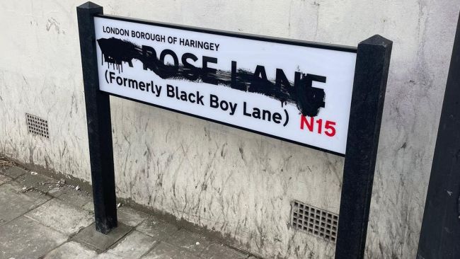 Black Boy Lane graffiti