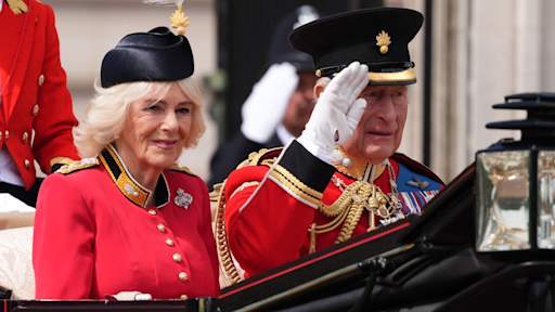 Royal family marks King’s official birthday with Trooping the Colour