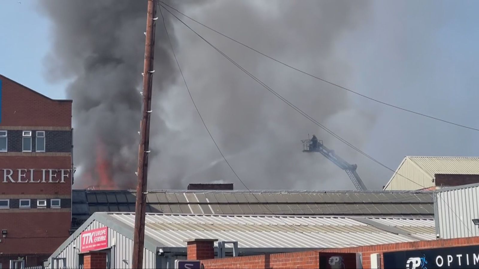 Digbeth Fly Over 50 firefighters tackling blaze in Digbeth | ITV News Central