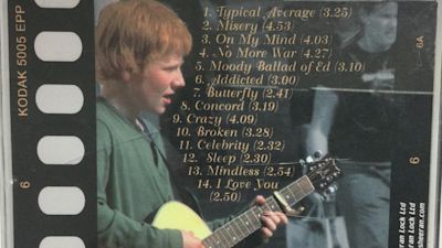 An early Ed Sheeran CD titled Spinning Man is going under the hammer.
Credit: Stacey's Auctioneers.