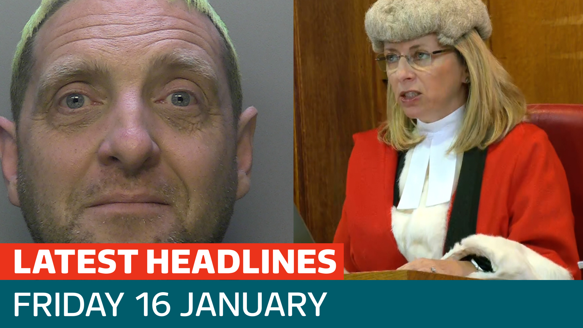 The latest headlines - as a murderer gets life sentence in retrial - Latest From ITV News