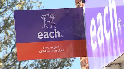 EAST ANGLIAS CHILDRENS HOSPICES SHOP SIGN