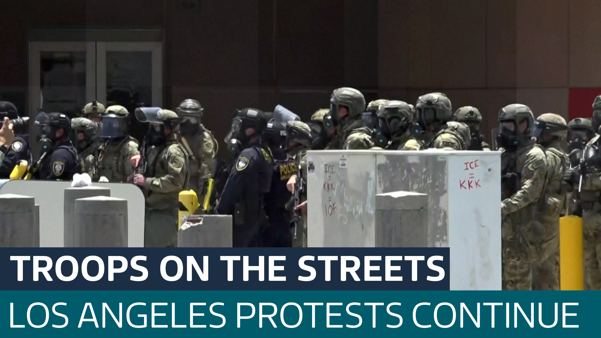 National Guard troops arrive in Los Angeles as protests continue over ...
