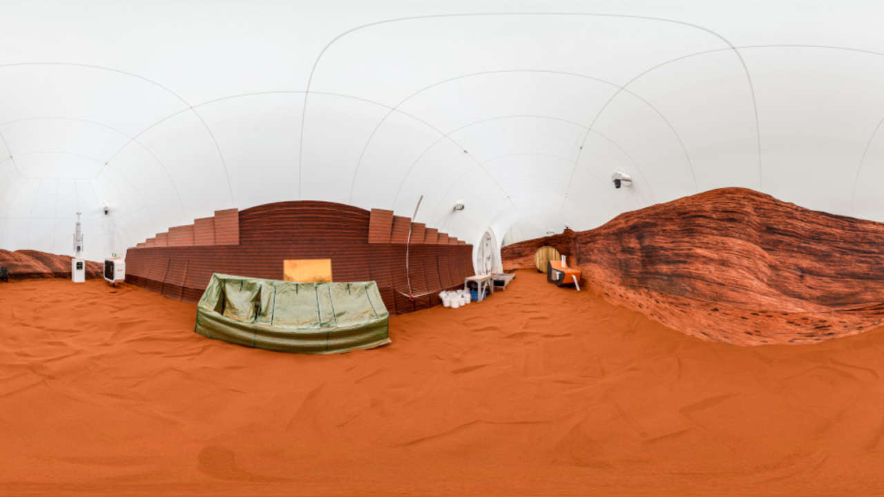 Four people locked into fake Mars habitat for year-long experiment