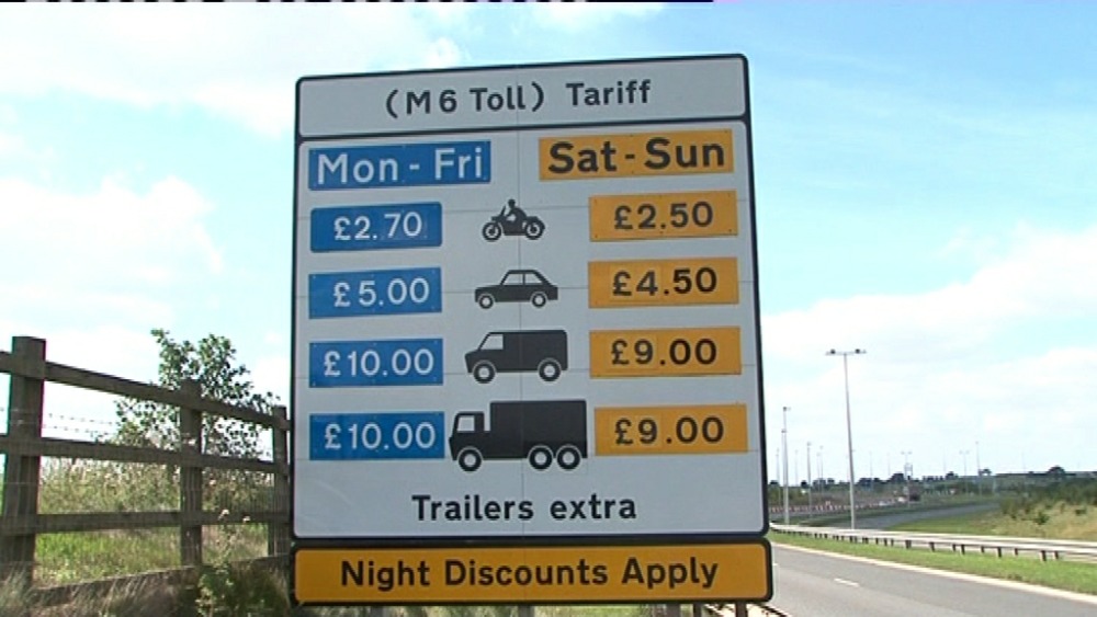 M6 Toll makes a loss of £41 million in a year ITV News Central