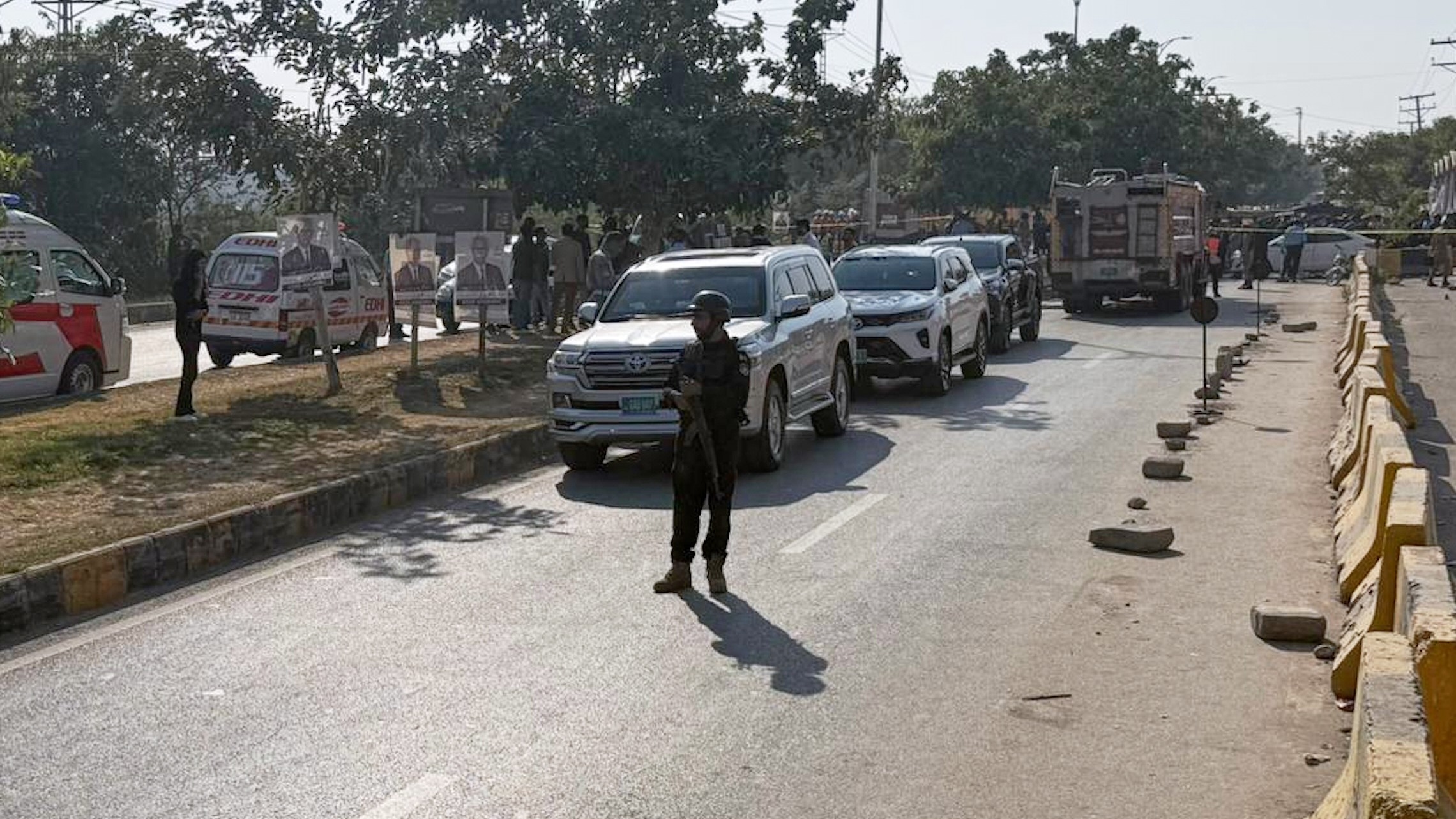 Suicide bomb outside Pakistan court kills at least 12, interior minister says