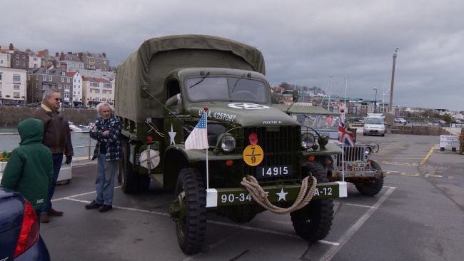 Annual New Years meet up of Guernsey's Military Vehicle parade 