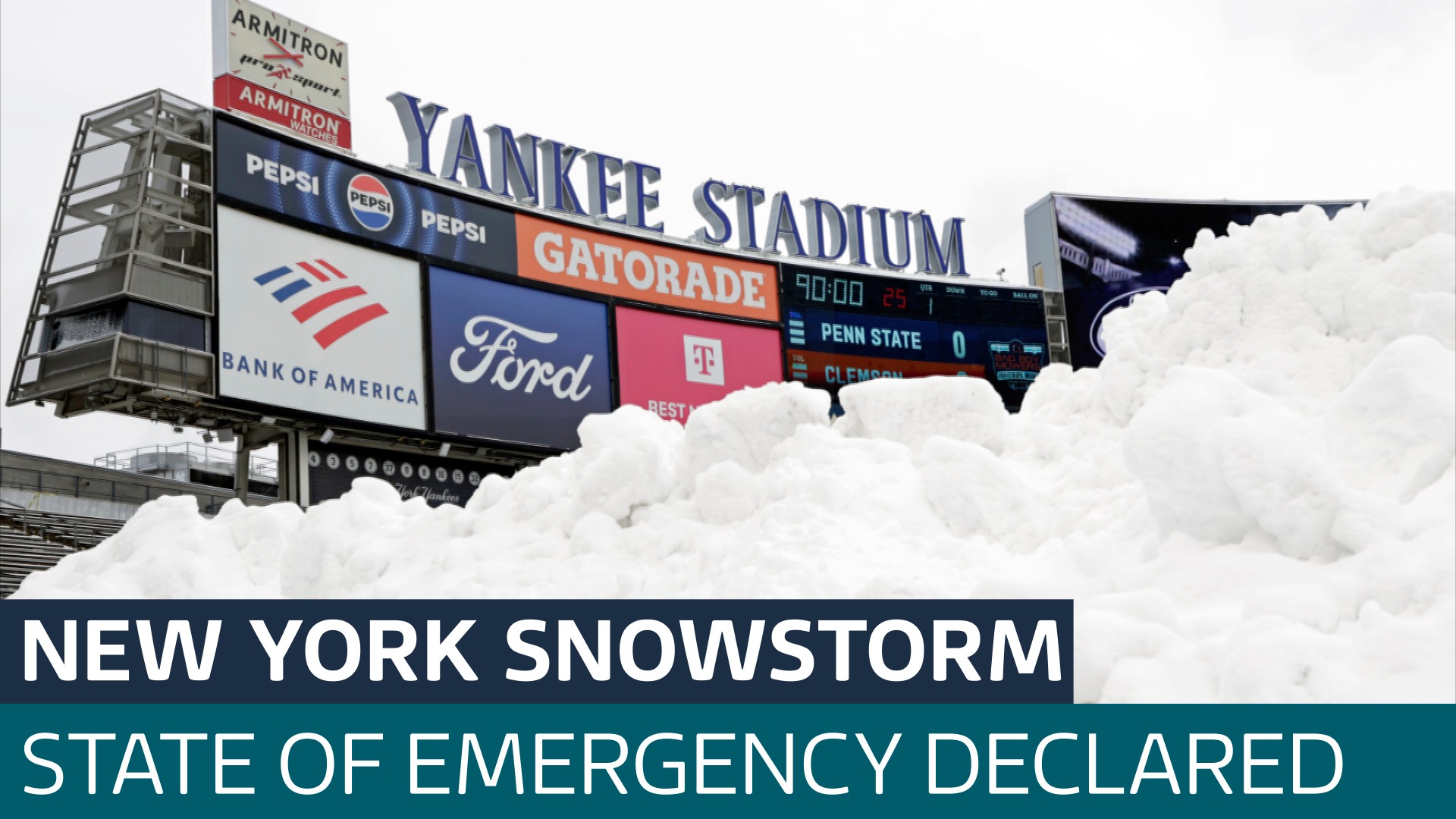 Winter storm blankets New York in snow - Latest From ITV News