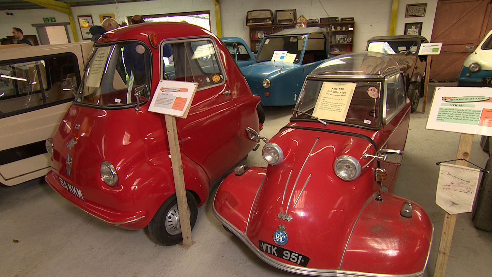 Microcar Colours Unique collection of microcars to go under the hammer in Kent | ITV ...