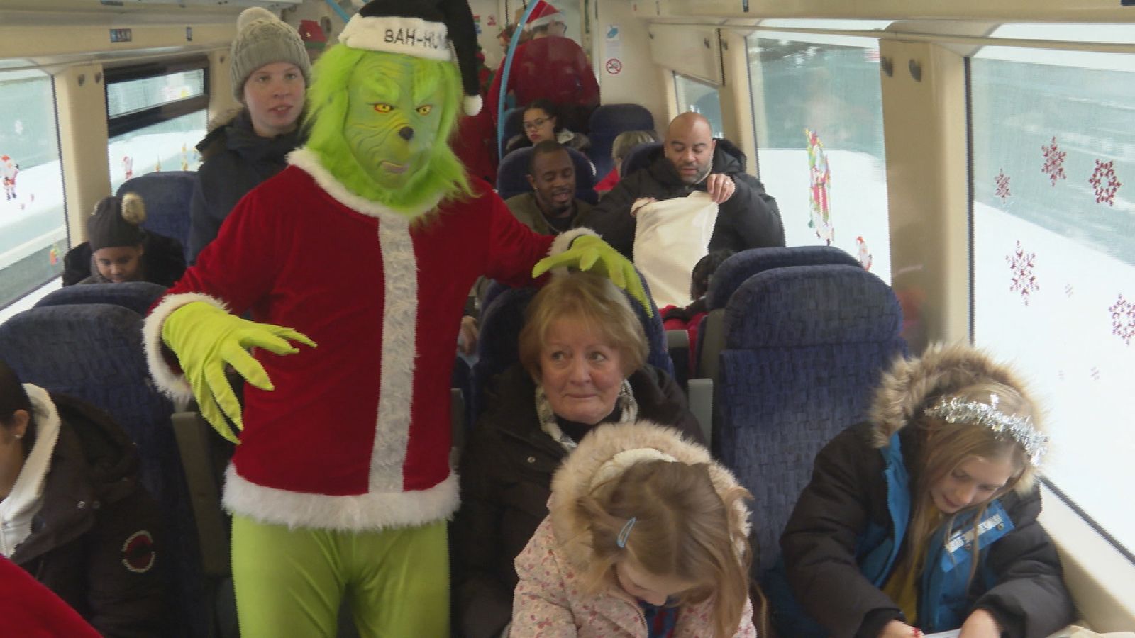 All aboard the Santa Express! Train gets charity makeover | ITV News ...