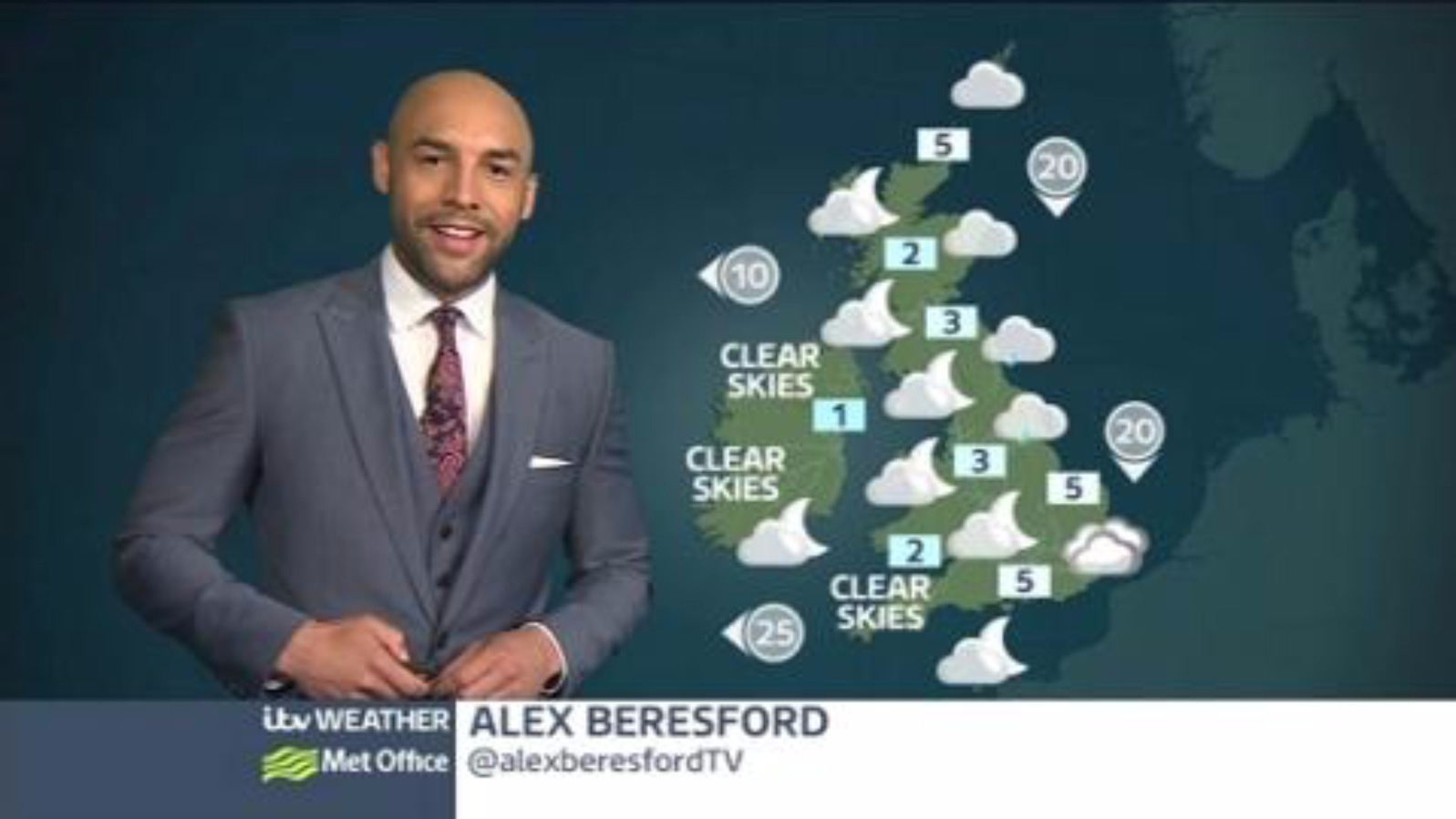 Weather: Chilly night under clear skies | ITV News