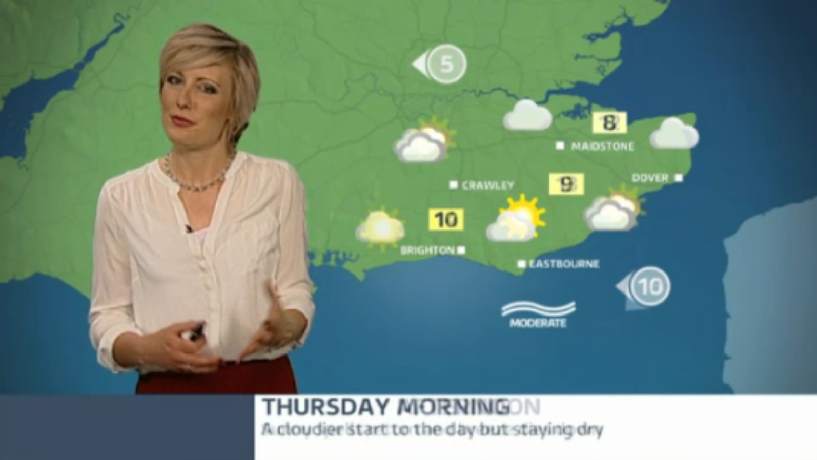 Thursday's weather for the east of the region | ITV News Meridian