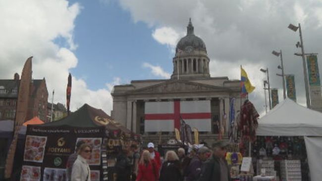 St George's Day celebrations in Nottingham