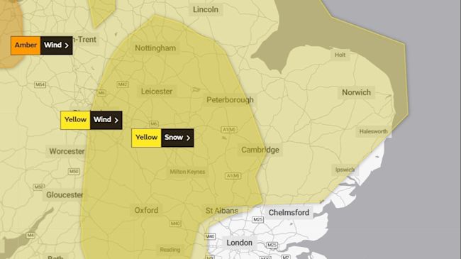storm arwen east of england could be hit by 70mph gusts and snow itv news anglia