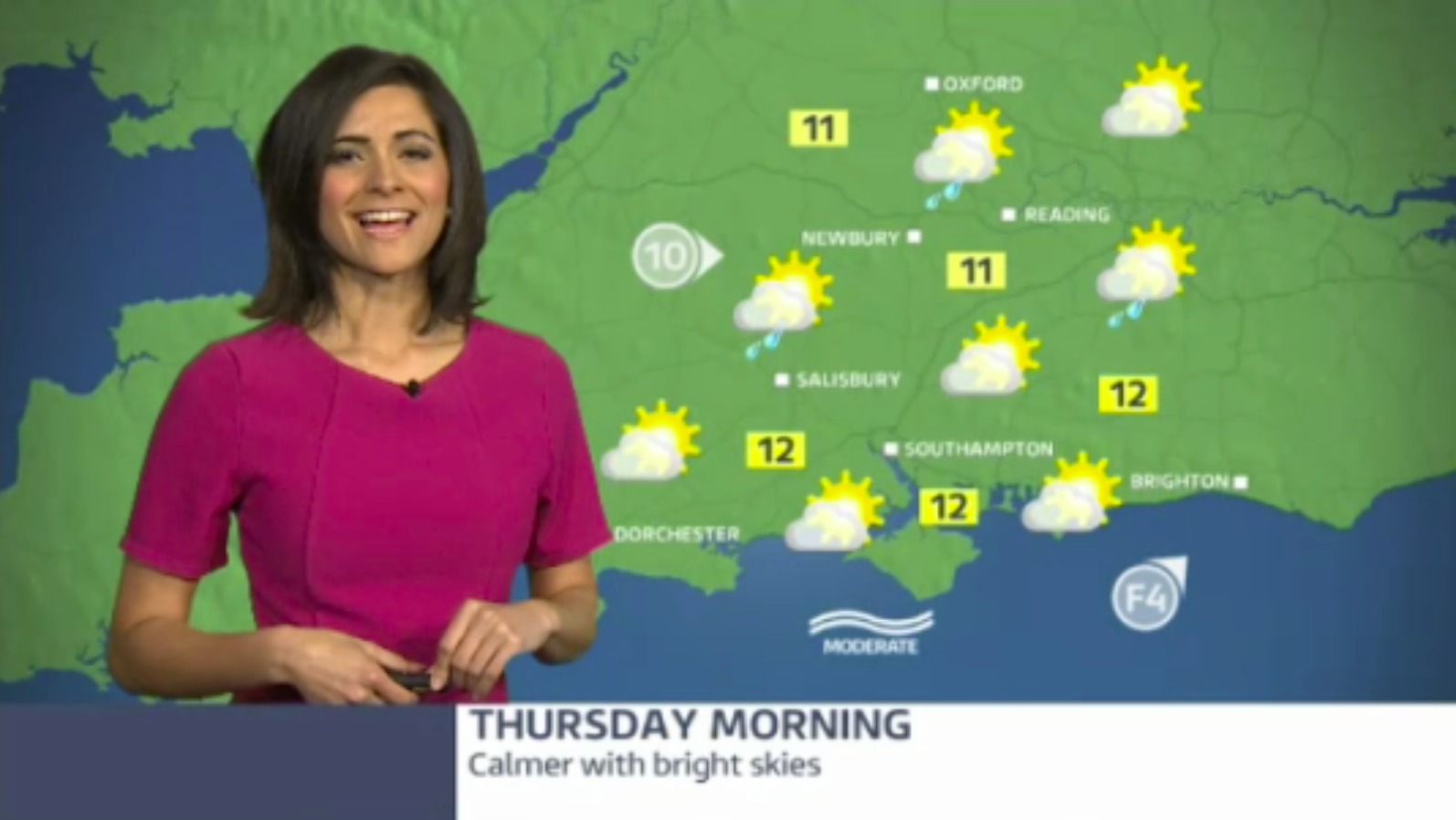 Thursday morning's weather for the west of the region ITV News Meridian