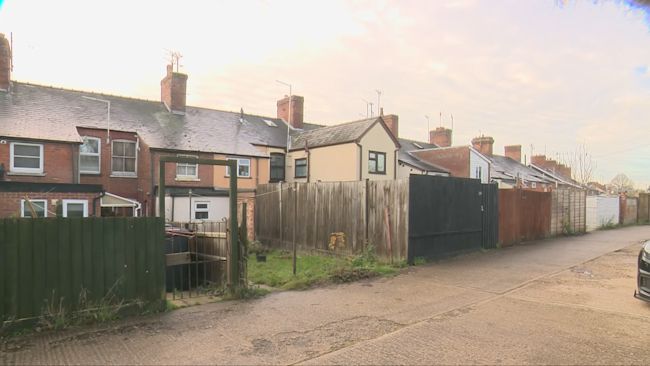 The house in Haverhill where a man was found injured by a crossbow bolt and later died.
Credit: ITV News Anglia