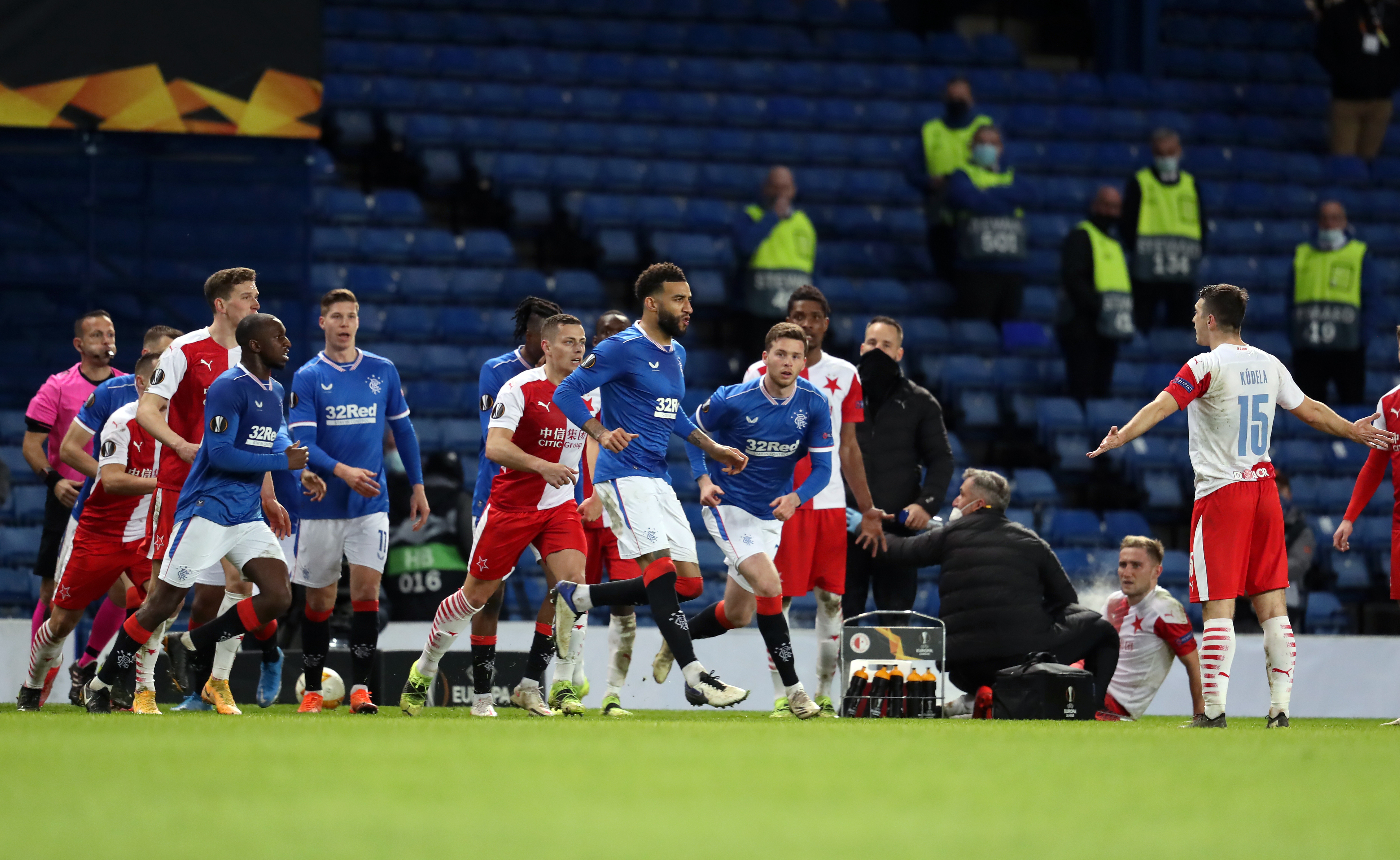 Rangers accuse Slavia Prague's Kudela of racial abuse in Europa League loss, Europa League