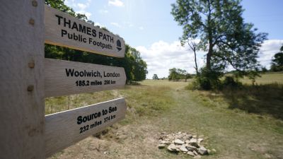 Thames Source Source of River Thames moves five miles downstream for first time in ...
