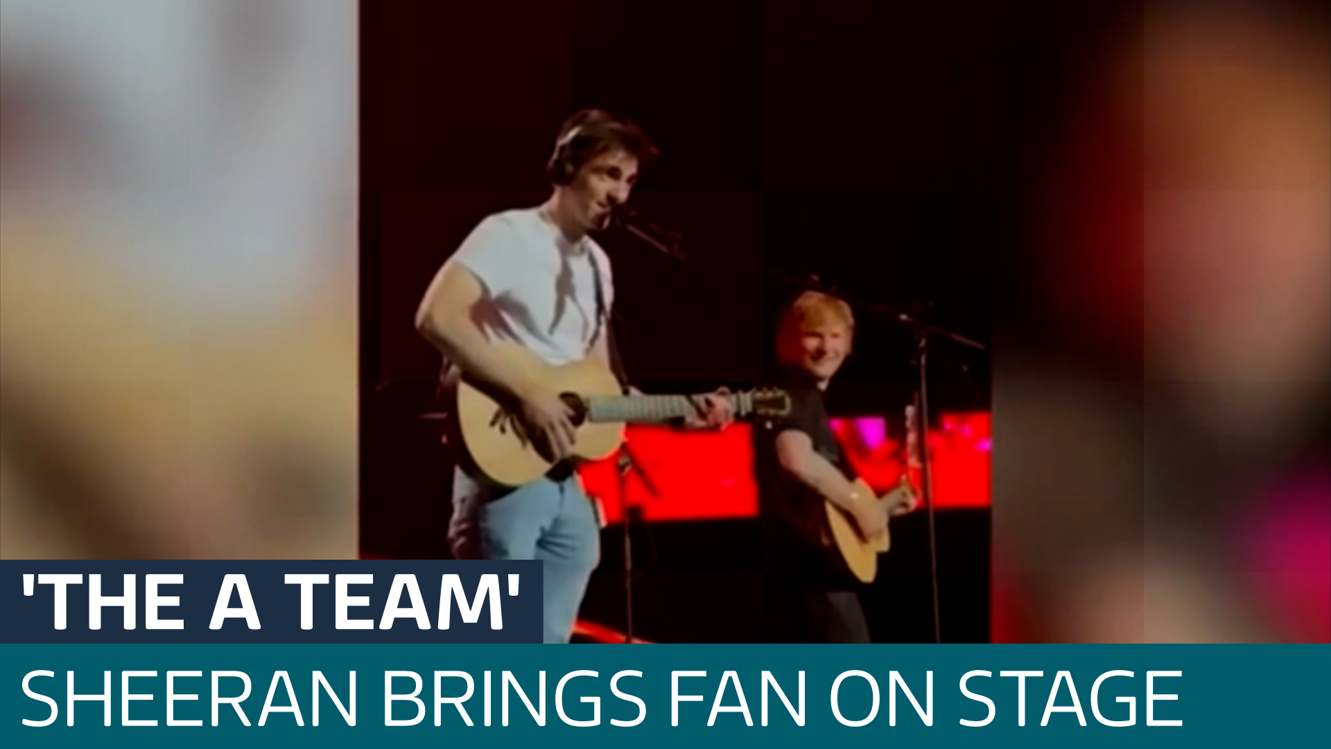 Ed Sheeran surprises fan who covers his songs by inviting him on stage ...