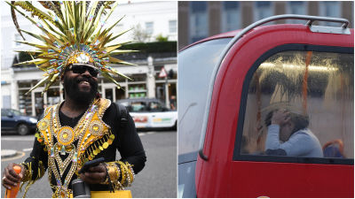 240822 Notting Hill Carnival weekend bus strike considerable disruption (c) PA