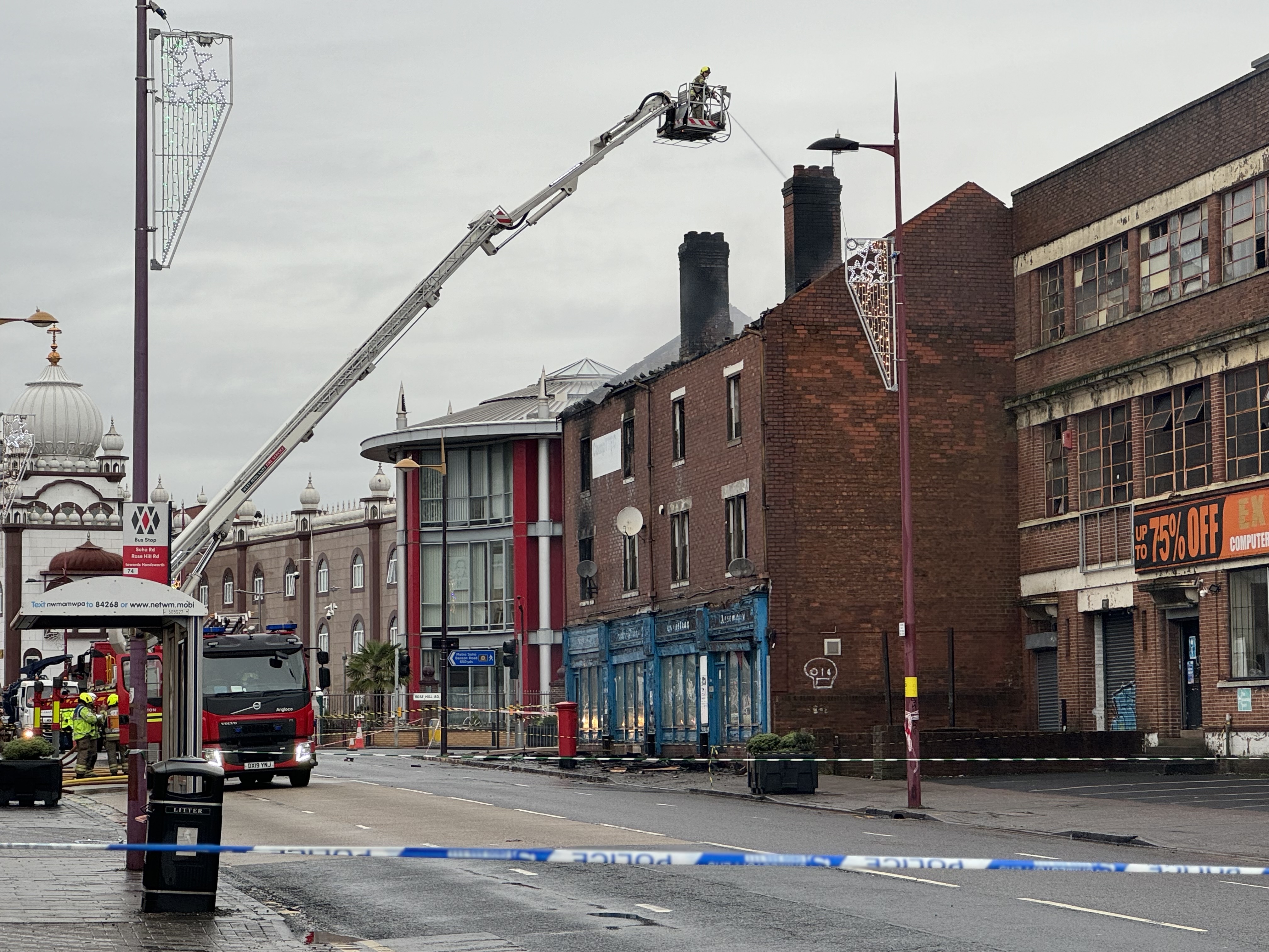 Body found after fire in derelict Birmingham building not safe to