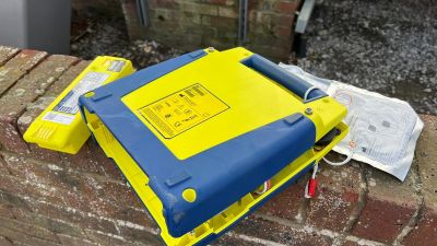life-saving defibrillator stolen