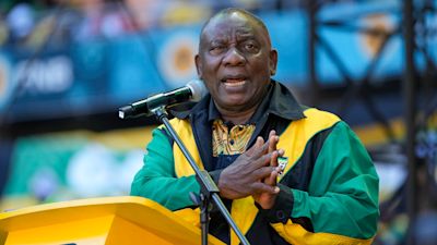 South African president will not step down after losing majority, says ANC | ITV News
