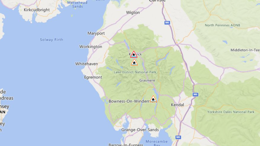 Flood Warning And Two Alerts In Force In Cumbria After Heavy Rainfall ...