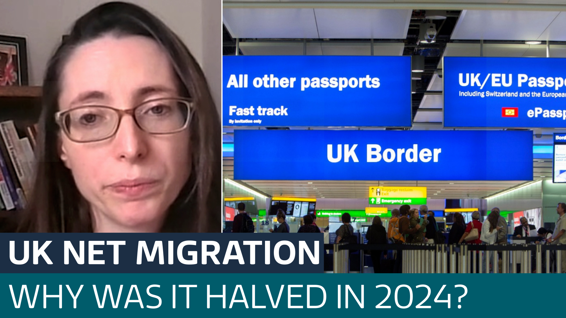 Net migration to UK halved in previous year, figures show - Latest From ...