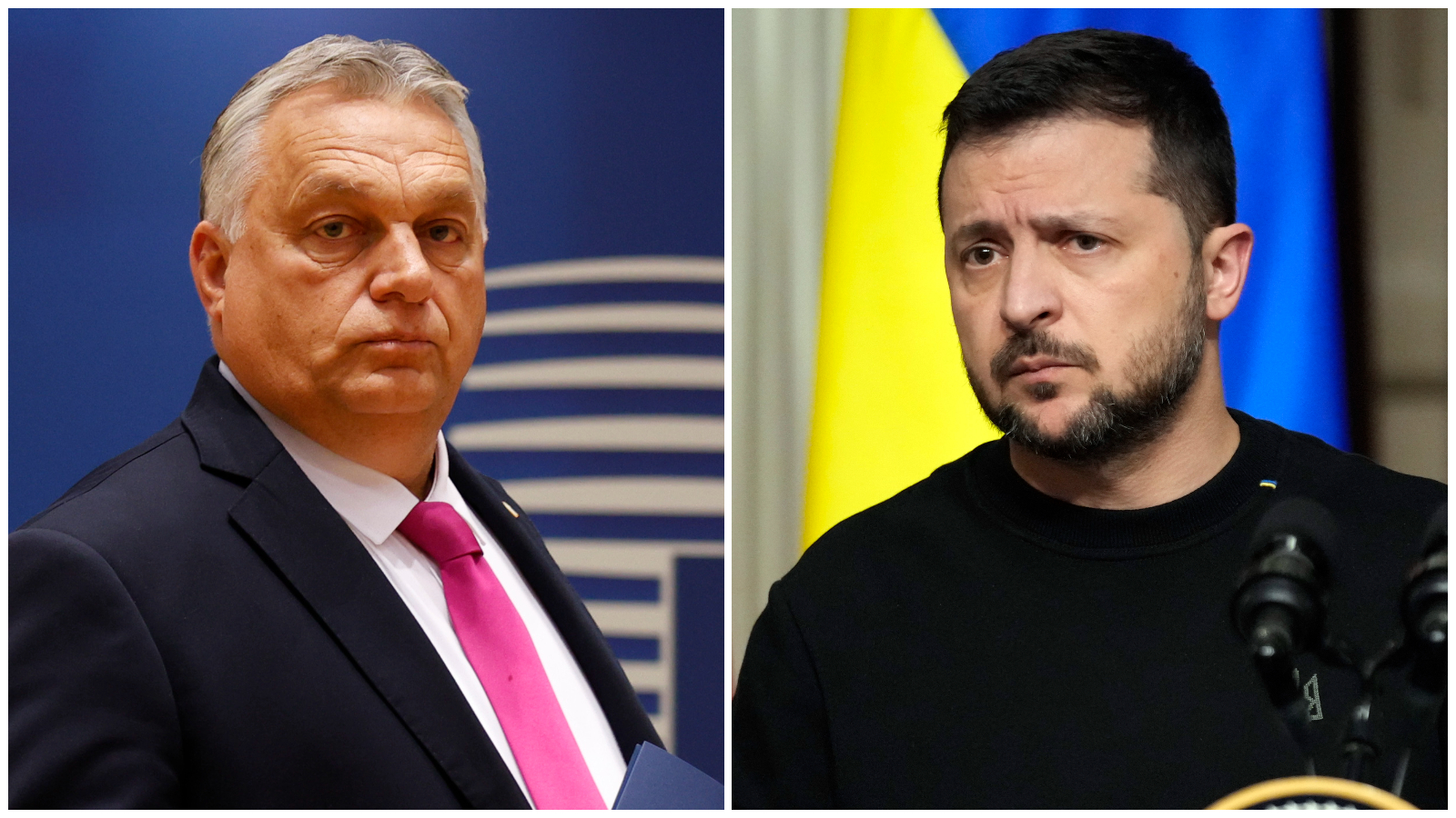 Hungary Blocks 43 Billion EU Aid Package To Ukraine Hours After   1512 Orban   Zelenskyy Hero AP 