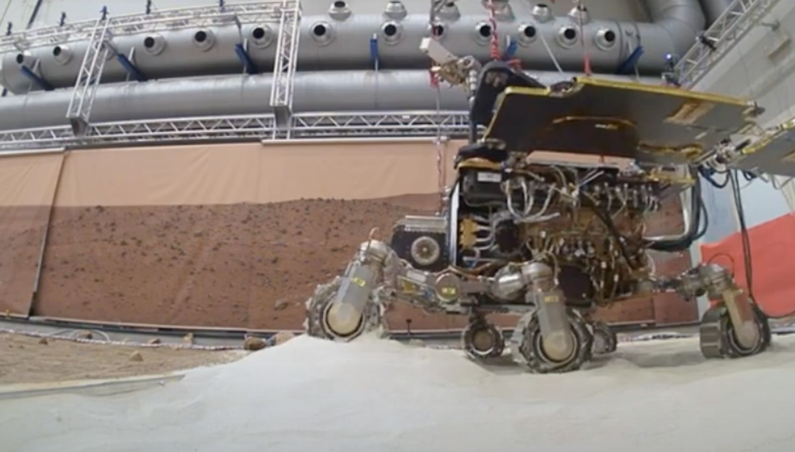 Stevenage-built ExoMars Rover escapes sand trap in Mars mission ...