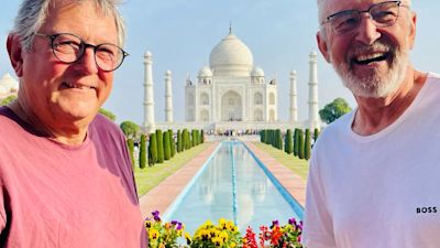 Ivan Brown, right, had been travelling around India with his friend David Linder.
Credit: Family photo.