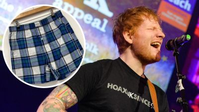Ed Sheeran donates 149 pairs of boxer shorts to charity and you