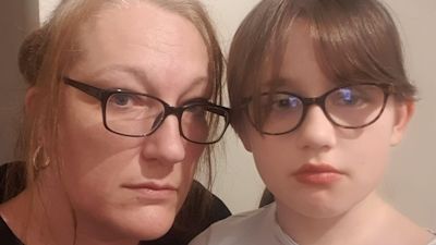 Shelly Van Damme and her daughter Skye had to move in with a friend after her house became too cold to live in